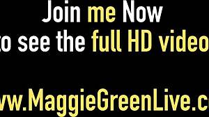 Maggie green gets a hot mouthful of cum