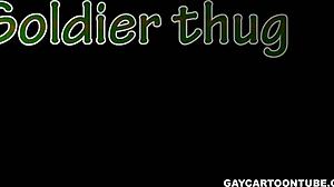 Hey soldier, wanna see my 3D gay thug skills with a hot blowjob?