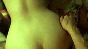 We took advantage that he left to fuck the latina teen's ass