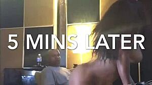 London ebony queen chats with benji bands in booth