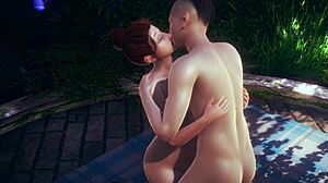 Intriguing 3D Animation of Big Tits in HS2 Pregnancy Scene