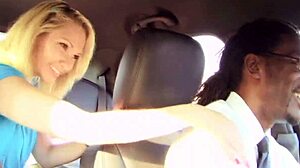 White teen 18+ rides big cock in uber!