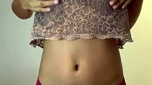 sweet 18 year old woman posing naked in the bathroom for solo fun