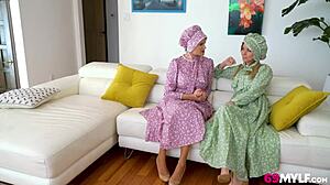 Penny Barber and Pristine Edge Swap Dicks in Amish Roleplay