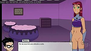 Kitten's Infidelity! I Pound Starfire's Ass With Monster Cock Anal. Raven Gets Fucked Soon.