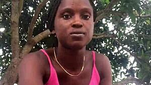 Crazy Bitch Unboxes Package In Front Of Strangers