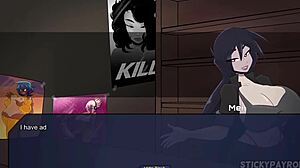 Big Tits Goth Babe Gets Her Pussy Wrecked In Hentai Sex Game Part 5