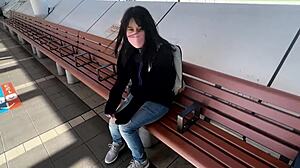 Undress the Runaway Babe with Huge Tits and Lewd Body for Hardcore Doggystyle and Cumshot