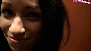 Young German Teen Feels Intense Pleasure During Anal in Changing Room POV