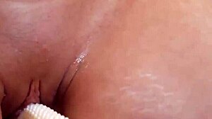 blonde cums from big dick