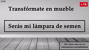 Transform into my semen lamp! Jerk off instructions in spanish.