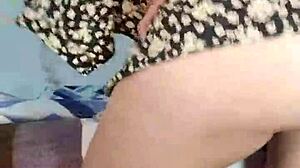 teen girl dances reaggaeton mix on webcam