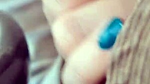 Amateur Blowjob In Car: She Swallows And Sucks Her Fingers