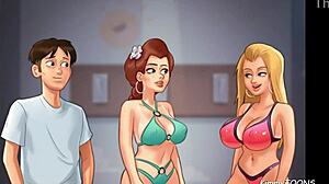 College Babes Spin For Dick