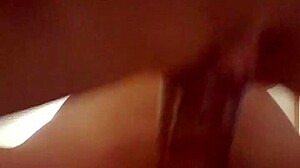 Girlfriend Moans with Pleasure as Her Tight Pussy Gets Filled with Cum