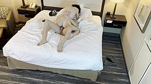 I fucked the petite teen beauty in rough cowgirl position.