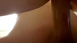 Girlfriend Moans with Pleasure as Her Tight Pussy Gets Filled with Cum