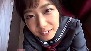 i just saw this japanese beauty after school, bent over doggystyle for raw action