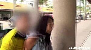 Emma Hix bounces her pussy on the LP officer's cock?