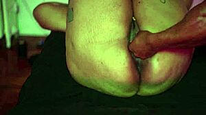 thick light skin woman with tats gets her big clit massaged