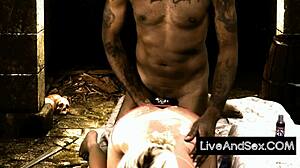 too big for the cook's pump in this intense webcam sex session!