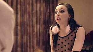 Busty girl masturbates to music fantasizing about big dick inside her!