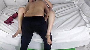 Lover enjoys passionate time with tattooed girl outdoors.