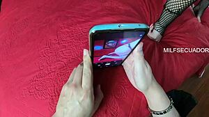 Mother In Law With Big Ass Watches World Cup With Stepson