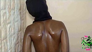 Petite 18+ Ebony Wife Punished in BDSM by Nigerian Boyfriend