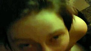 Slavegirl gets blowjob and facial cumshot