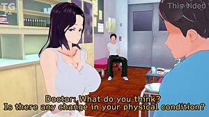 Japanese Crossdressing in 3D Anime Infirmary Scene