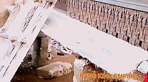 Pounding Her Bent Over in Intense Doggystyle.