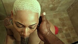 Black Milf Sucks And Fucks Big Black Cock