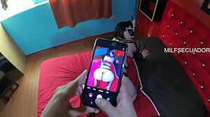 Mother In Law With Big Ass Watches World Cup With Stepson