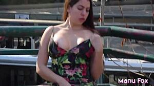 i saw manu fox masturbatin on the street with her big ass