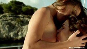 Mature lesbian couple licking and arousing each other while horny 😈