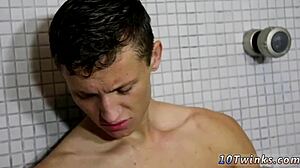 Skinny gay twinks in bareback movie with black cocks