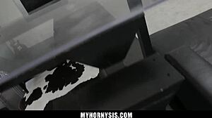 Stepsister lets bigbro feel her inside in horny taboo hardcore pov.