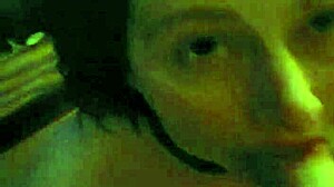 Slavegirl gets blowjob and facial cumshot