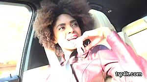 Erotic cutie gives a blowjob in pov and gets spread twat penetrated deeply