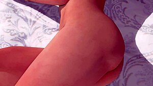 doaxvv kasumi poses naked showing big ass in close-up 3d anime