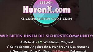 German brunette teen uses dildo for intense anal pleasure