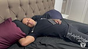 Latina teen sucks monster cock in blowbang then gets fucked hard and facialed