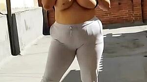 sammy owens soaking up sun with that hot latina body