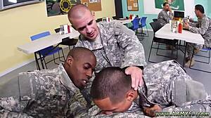 An Asian guy gets into some wild gay sex with a drill sergeant in this video.