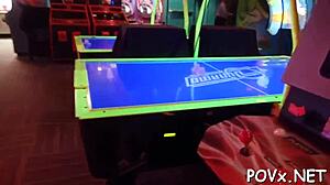 Bare Teen Beauties Engage In Hardcore Sex And Blowjobs