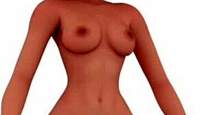 Naked Helen Parr exposes her big tits and boobs in this detailed 3D animation scene