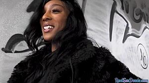 can this ebony babe get fucked in public?