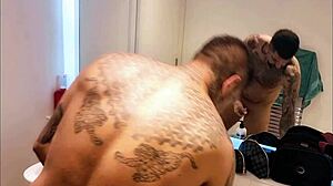 Dirty Gay Guy Gets Horny in Bathroom Shower