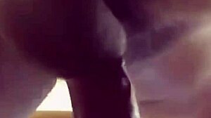 Petite ebony rides monster cock in homemade fuck